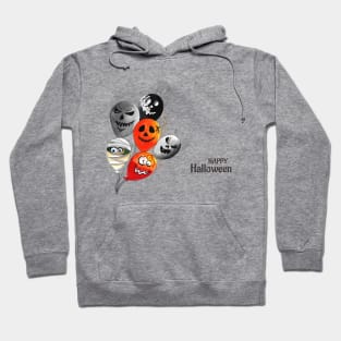 Happy Halloween Flying Ball Hoodie